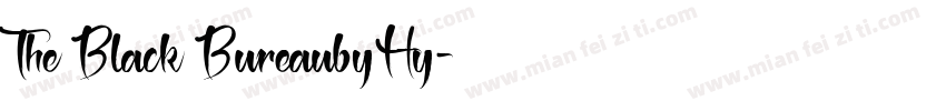 The Black BureaubyHy字体转换